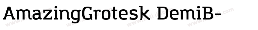 AmazingGrotesk DemiB字体转换